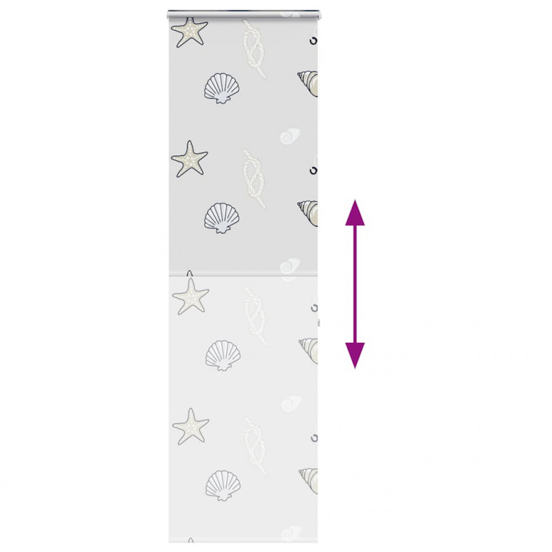 Roleta prysznicowa z kasetą 80x240 cm Szerokość tkaniny 76 cm