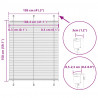 Roleta plisowana kremowa 105x150 cm Szerokość tkaniny 104,4cm