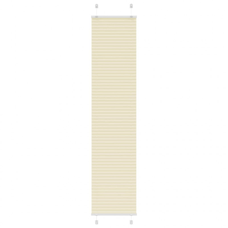 Roleta plisowana kremowa 40x200 cm Szerokość tkaniny 39,4 cm