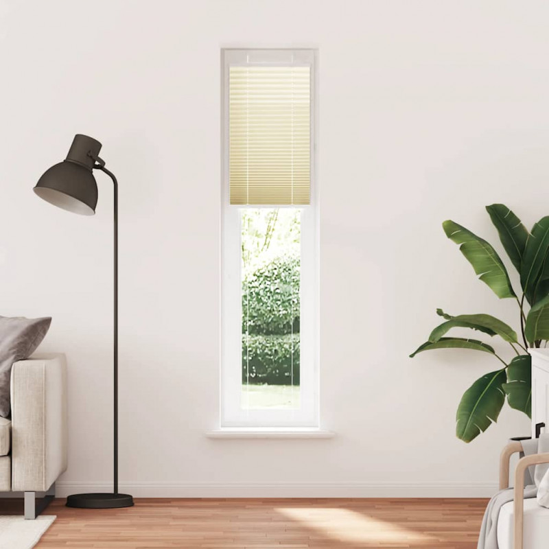 Roleta plisowana kremowa 40x200 cm Szerokość tkaniny 39,4 cm