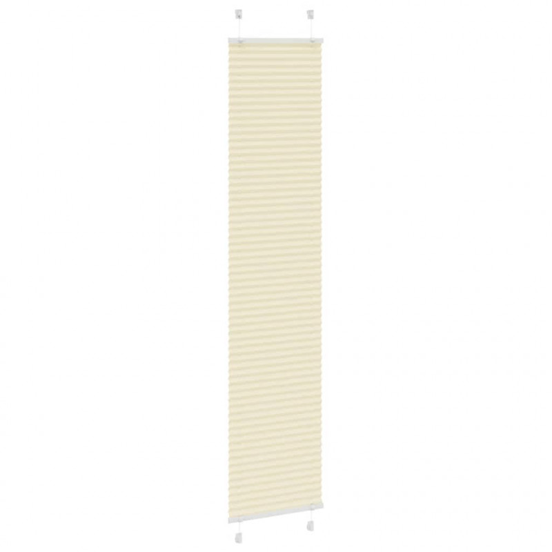 Roleta plisowana kremowa 40x200 cm Szerokość tkaniny 39,4 cm