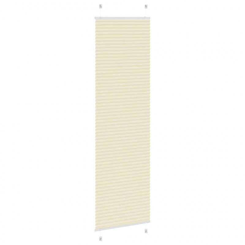 Roleta plisowana kremowa 60x200 cm Szerokość tkaniny 59,4cm