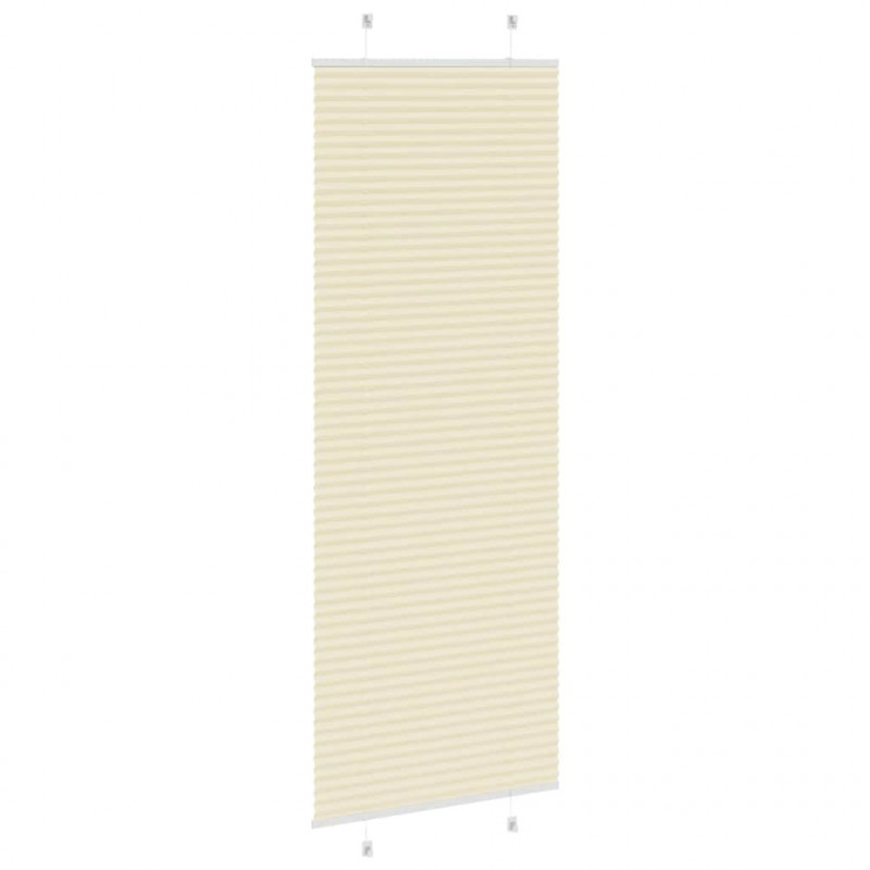 Roleta plisowana kremowa 70x200 cm Szerokość tkaniny 69,4 cm