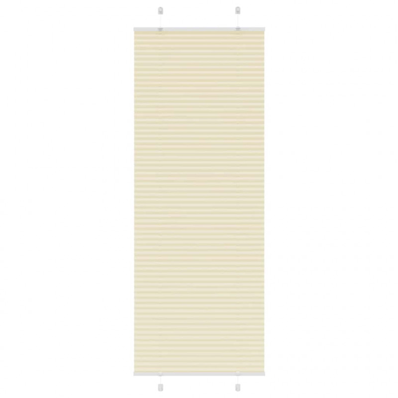 Roleta plisowana kremowa 80x200 cm Szerokość tkaniny 79,4 cm