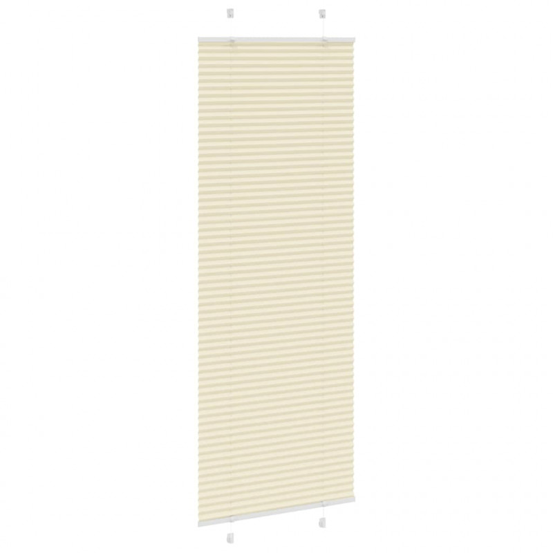 Roleta plisowana kremowa 80x200 cm Szerokość tkaniny 79,4 cm