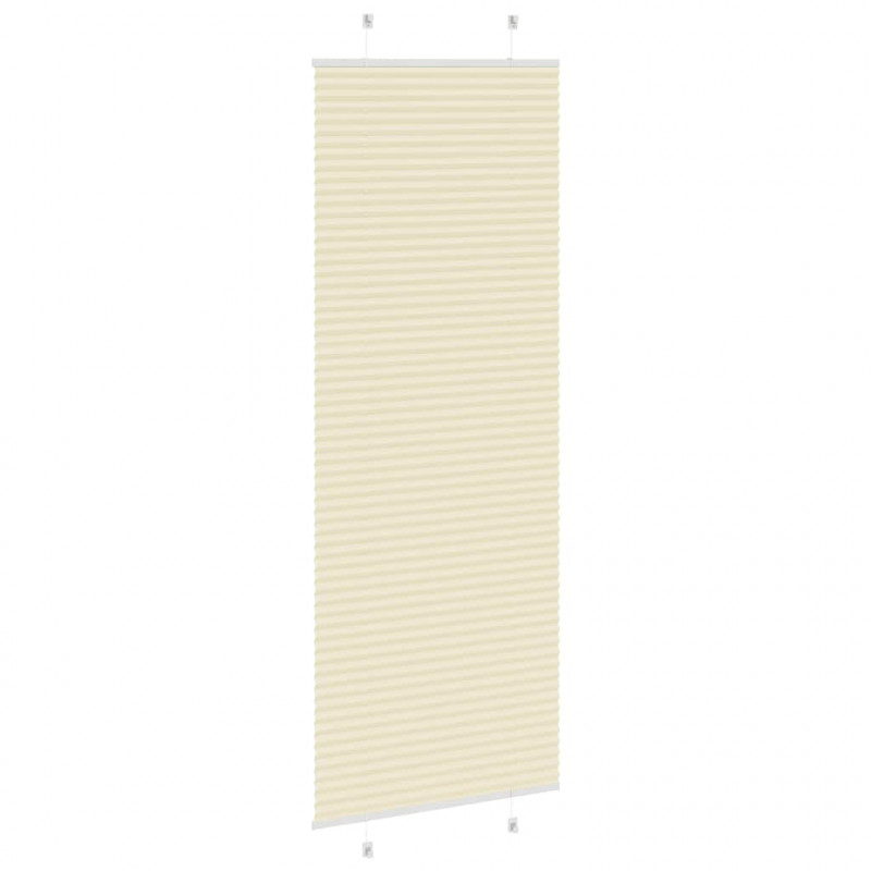 Roleta plisowana kremowa 80x200 cm Szerokość tkaniny 79,4 cm