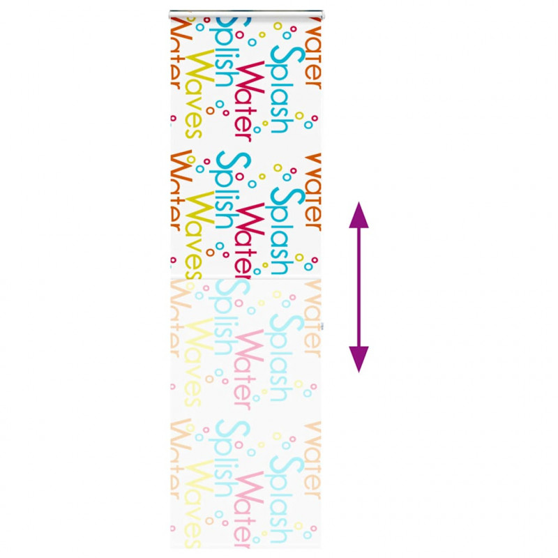 Roleta prysznicowa z kasetą 80x240 cm Szerokość tkaniny 76 cm