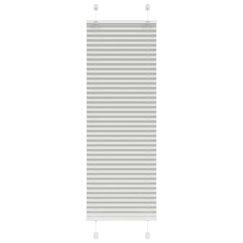 Roleta plisowana jasnoszara 40x100 cm Szerokość tkaniny 39,4 cm