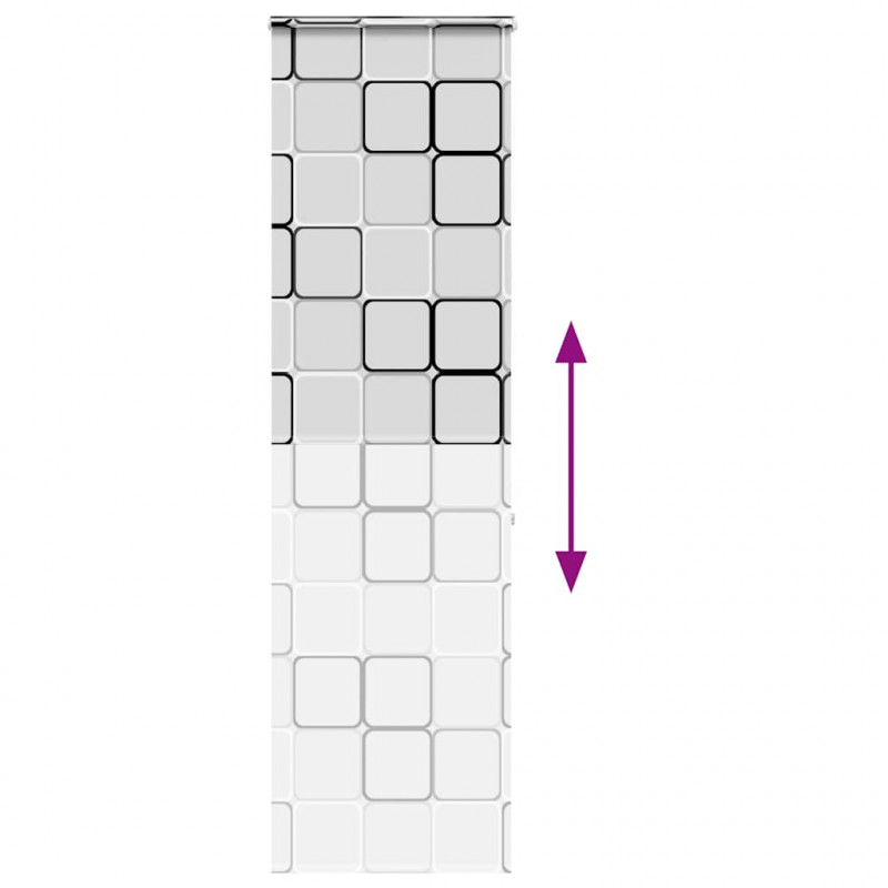 Roleta prysznicowa z kasetą 60x240 cm Szerokość tkaniny 56 cm