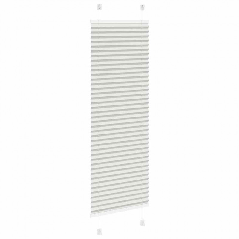 Roleta plisowana jasnoszara 40x150 cm Szerokość tkaniny 39,4 cm
