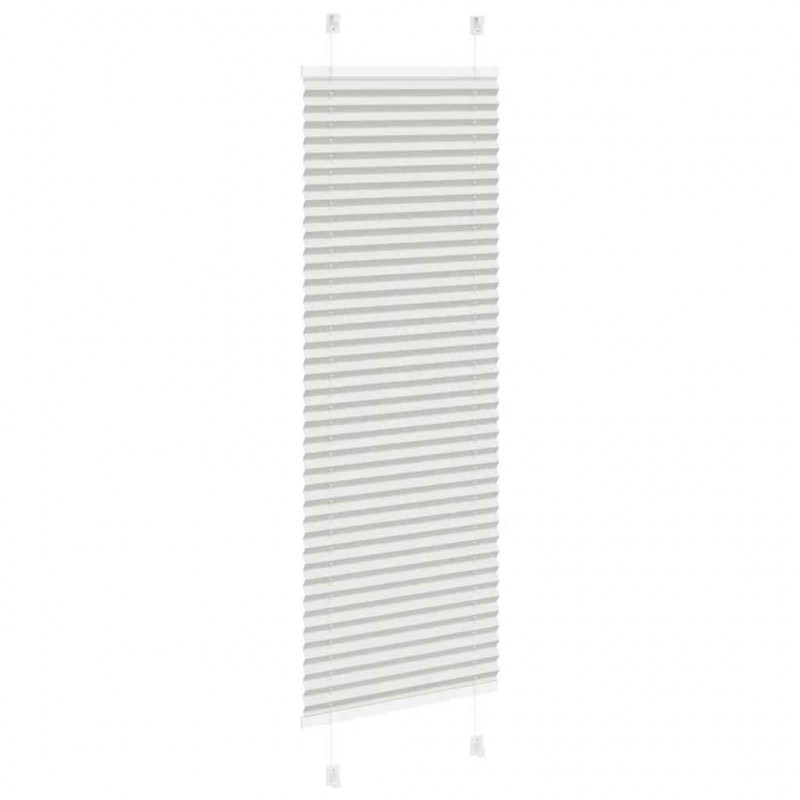Roleta plisowana jasnoszara 45x150 cm Szerokość tkaniny 44,4 cm