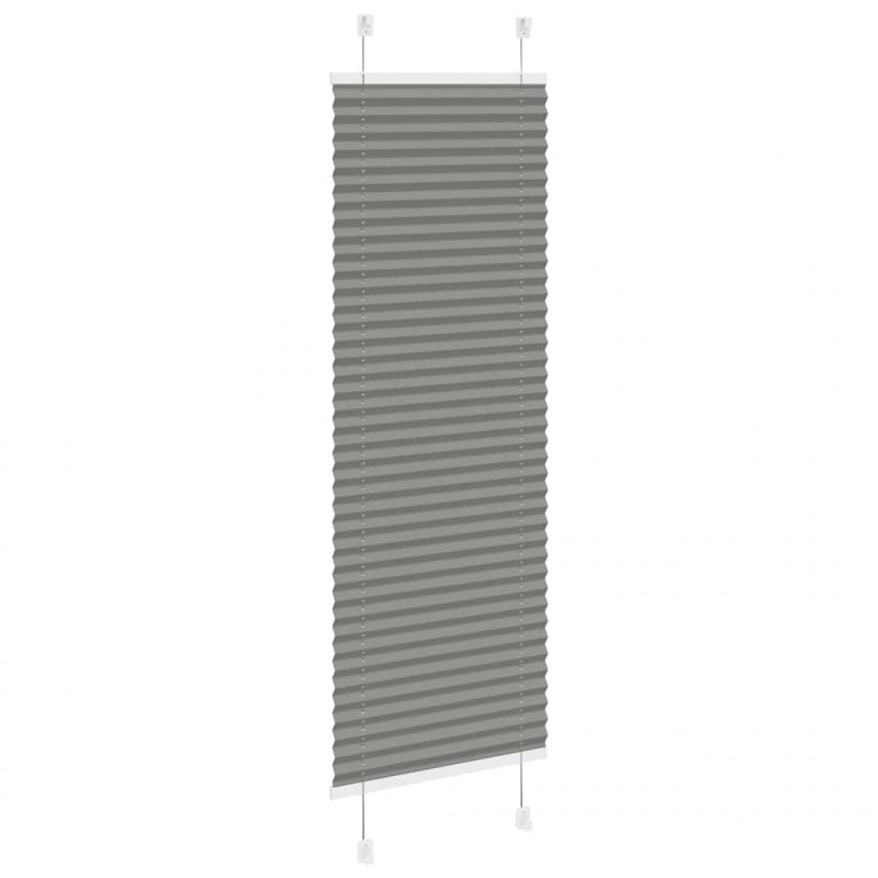 Roleta plisowana antracytowa 45x100 cm Szerokość tkaniny 44,4cm