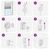 Roleta plisowana antracytowa 70x100 cm Szerokość tkaniny 69,4cm