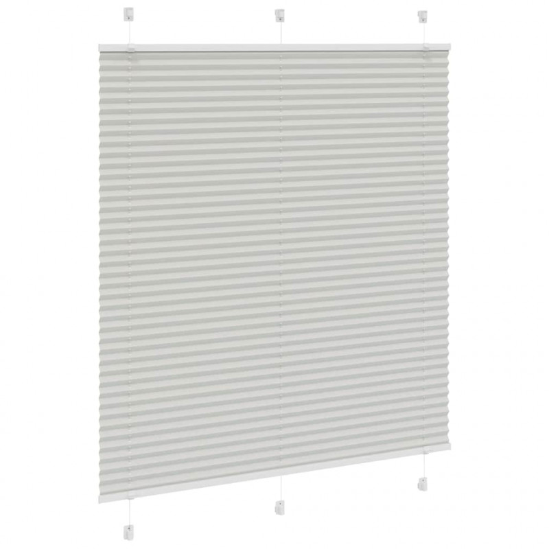 Roleta plisowana jasnoszara 120x150cm Szerokość tkaniny 119,4cm
