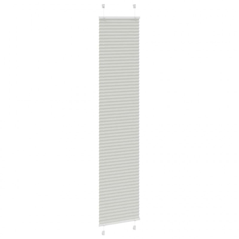 Roleta plisowana jasnoszara 50x200 cm Szerokość tkaniny 49,4cm