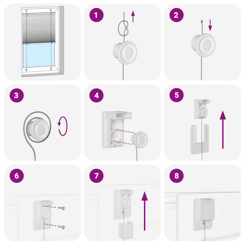 Roleta plisowana antracytowa 45x150 cm Szerokość tkaniny 44,4cm