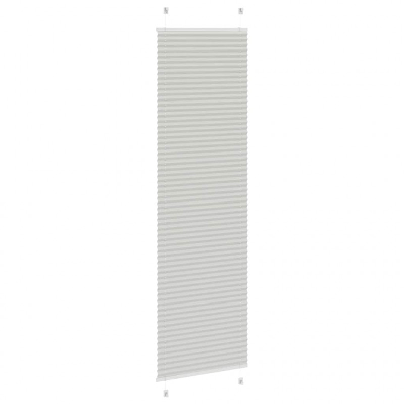 Roleta plisowana jasnoszara 60x200 cm Szerokość tkaniny 59,4cm