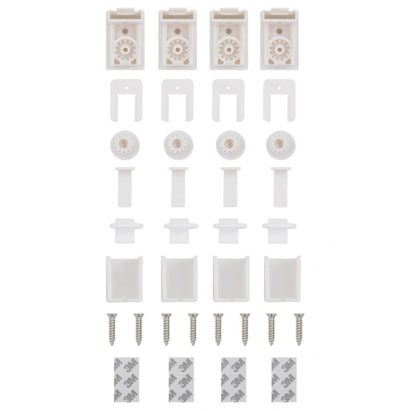 Roleta plisowana jasnoszara 75x200 cm Szerokość tkaniny 74,4 cm