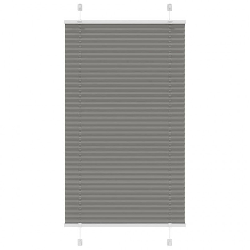Roleta plisowana antracytowa 75x150 cm Szerokość tkaniny 74,4cm