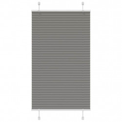 Roleta plisowana antracytowa 80x150 cm Szerokość tkaniny 79,4cm
