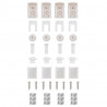 Roleta plisowana jasnoszara 95x200 cm Szerokość tkaniny 94,4 cm