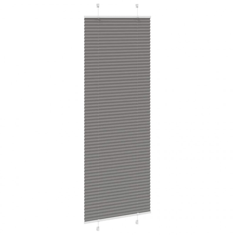 Roleta plisowana antracytowa 70x200 cm Szerokość tkaniny 69,4cm