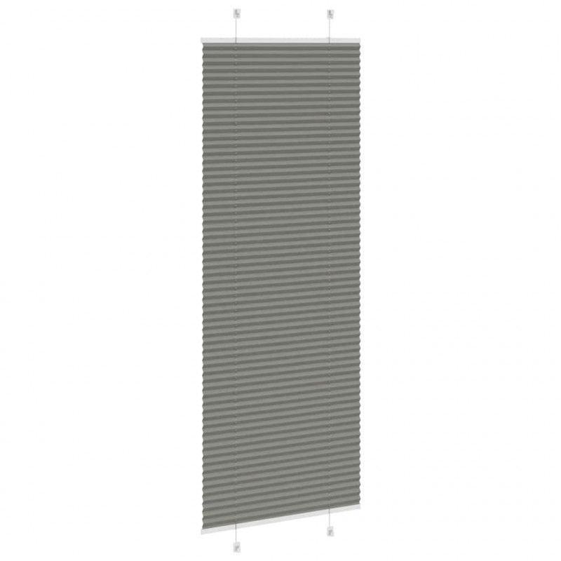 Roleta plisowana antracytowa 70x200 cm Szerokość tkaniny 69,4cm