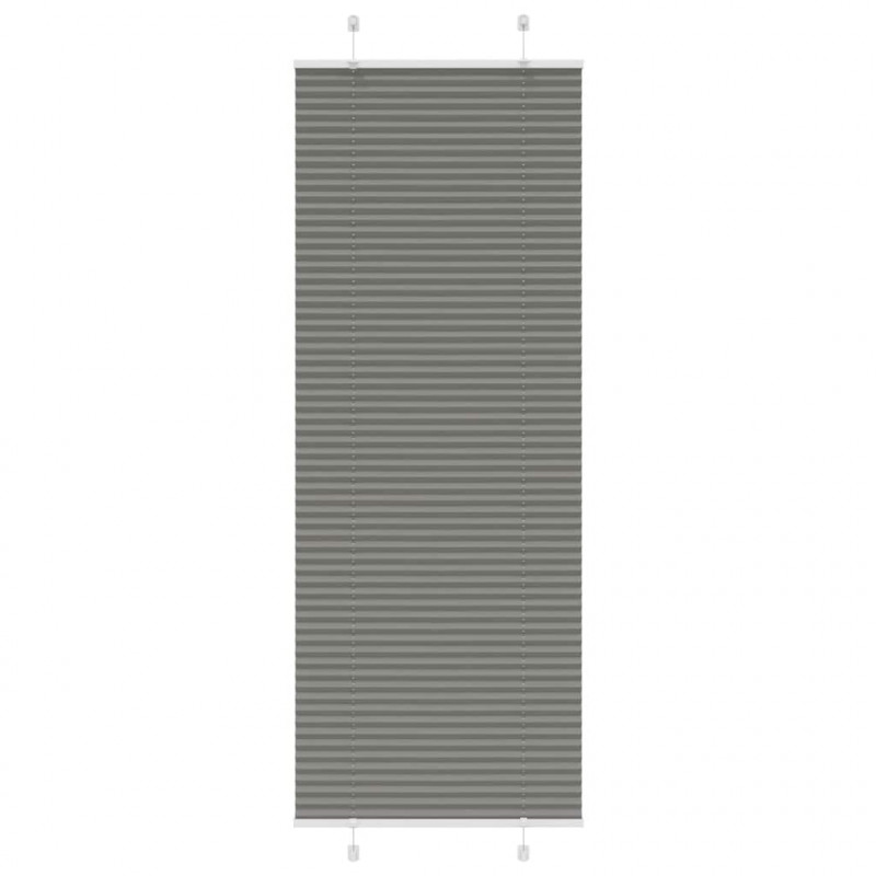 Roleta plisowana antracytowa 80x200 cm Szerokość tkaniny 79,4cm