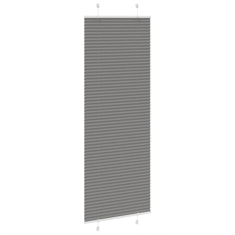 Roleta plisowana antracytowa 80x200 cm Szerokość tkaniny 79,4cm