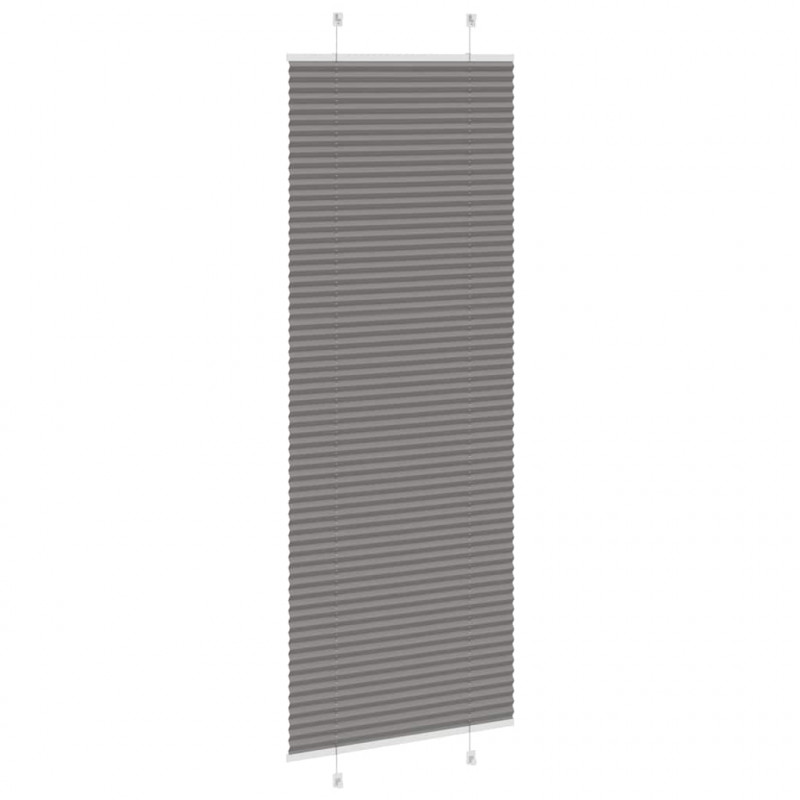 Roleta plisowana antracytowa 80x200 cm Szerokość tkaniny 79,4cm