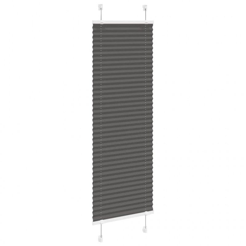 Roleta plisowana czarna 45x100 cm Szerokość tkaniny 44,4cm