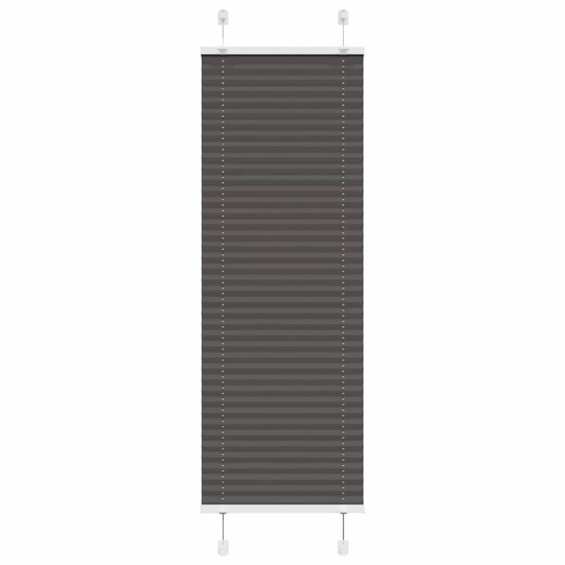 Roleta plisowana czarna 50x100 cm Szerokość tkaniny 49,4cm