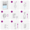 Roleta plisowana czarna 50x100 cm Szerokość tkaniny 49,4cm