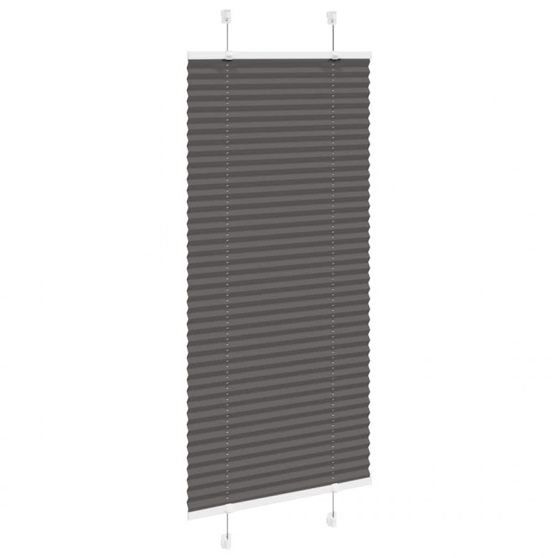 Roleta plisowana czarna 55x100 cm Szerokość tkaniny 54,4cm