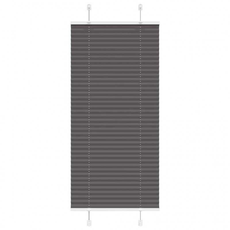 Roleta plisowana czarna 60x100 cm Szerokość tkaniny 59,4cm