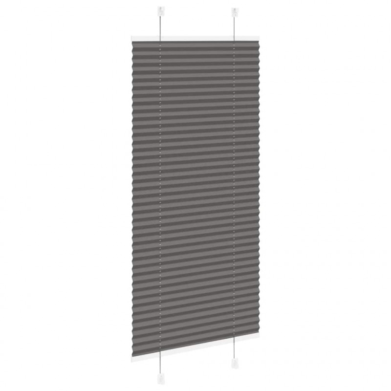 Roleta plisowana czarna 65x100 cm Szerokość tkaniny 64,4cm