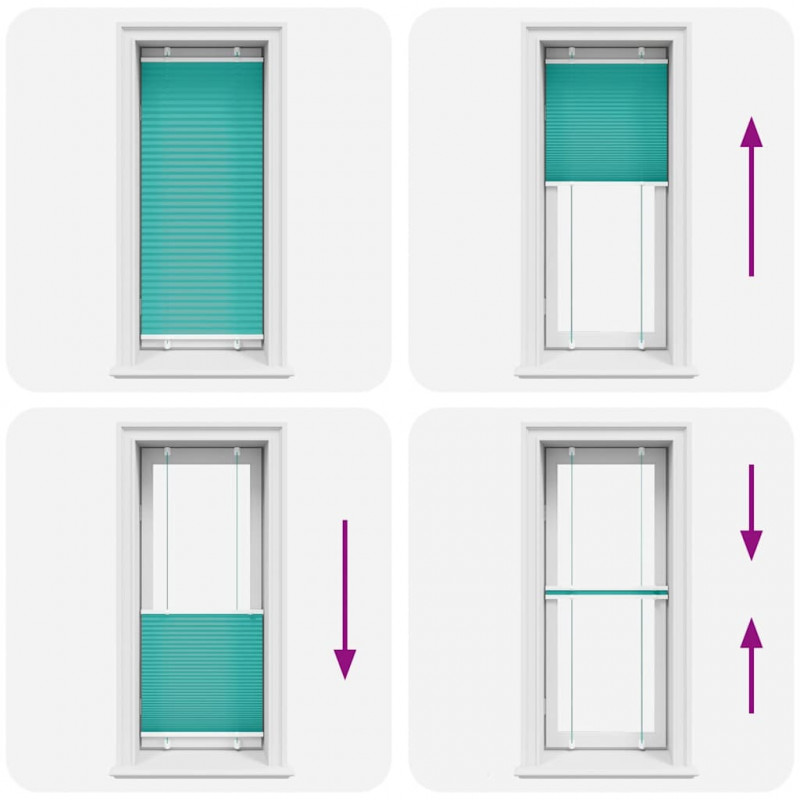 Roleta plisowana Zielony Benzyna 55x150 cm Szerokość tkaniny