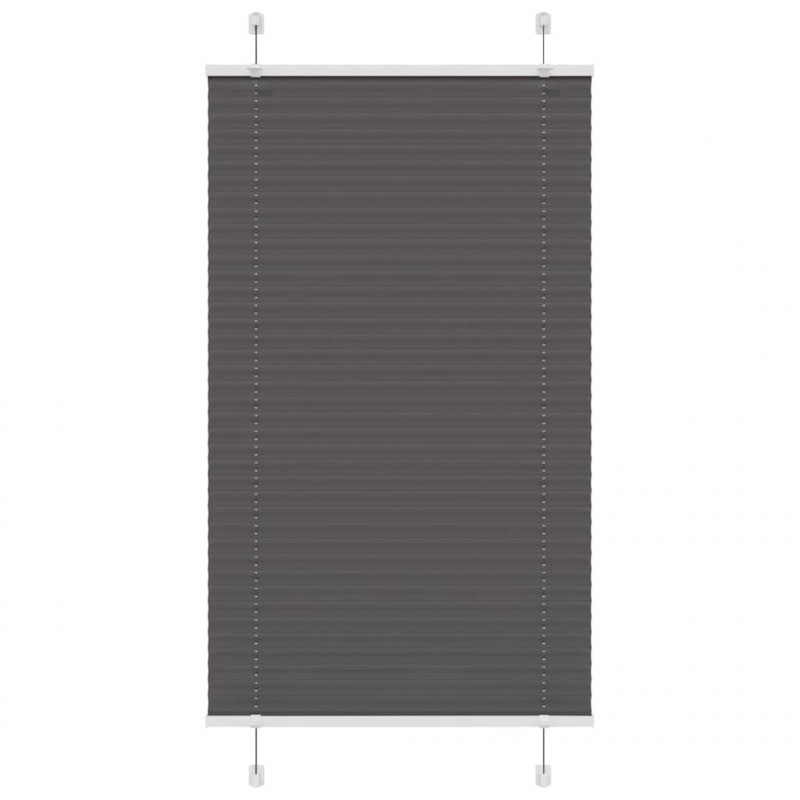 Roleta plisowana czarna 80x100 cm Szerokość tkaniny 79,4 cm