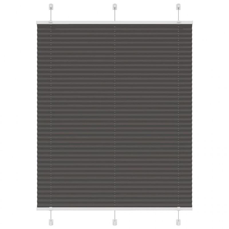 Roleta plisowana czarna 110x100 cm Szerokość tkaniny 109,4 cm