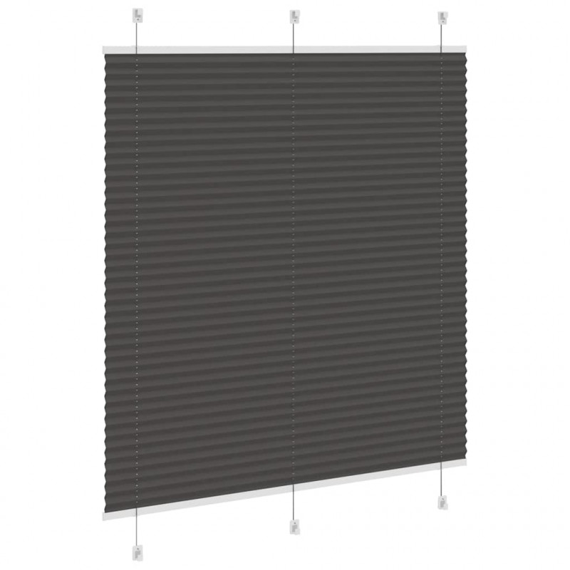 Roleta plisowana czarna 115x100 cm Szerokość tkaniny 114,4 cm