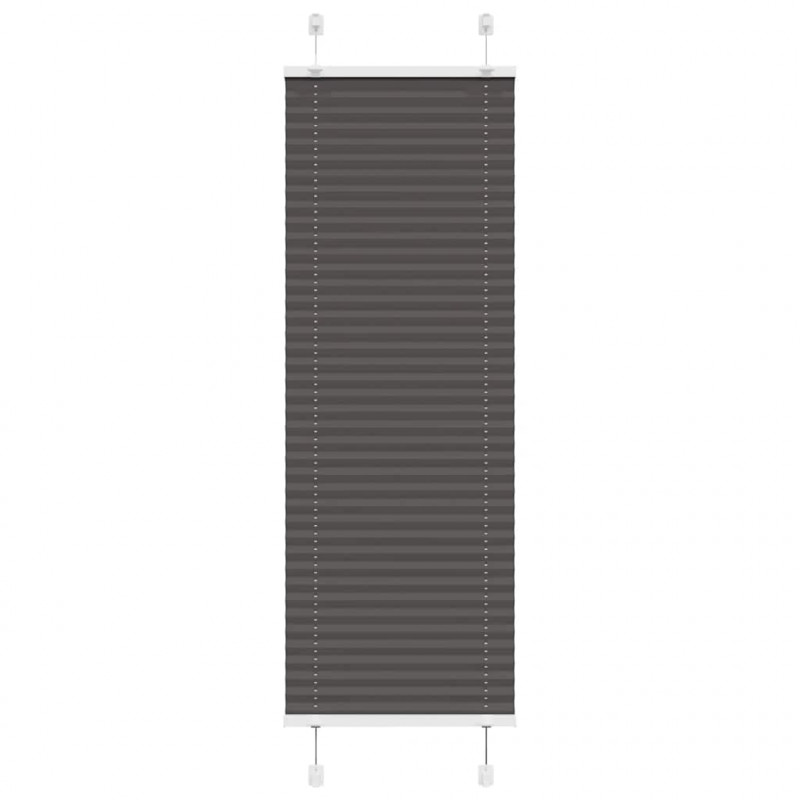 Roleta plisowana czarna 45x150 cm Szerokość tkaniny 44,4cm