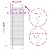 Roleta plisowana czarna 45x150 cm Szerokość tkaniny 44,4cm