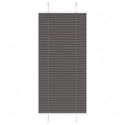 Roleta plisowana czarna 55x150 cm Szerokość tkaniny 54,4cm
