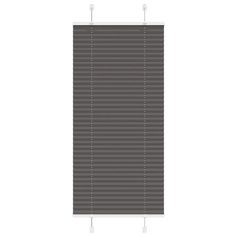 Roleta plisowana czarna 55x150 cm Szerokość tkaniny 54,4cm