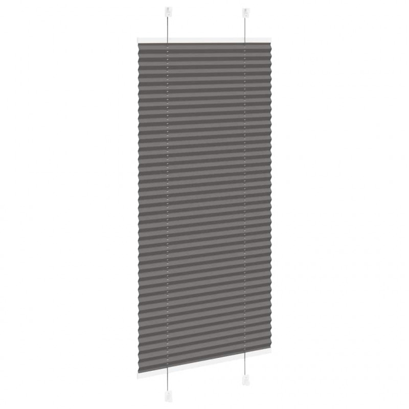 Roleta plisowana czarna 55x150 cm Szerokość tkaniny 54,4cm