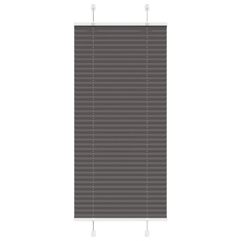 Roleta plisowana czarna 65x150 cm Szerokość tkaniny 64,4cm