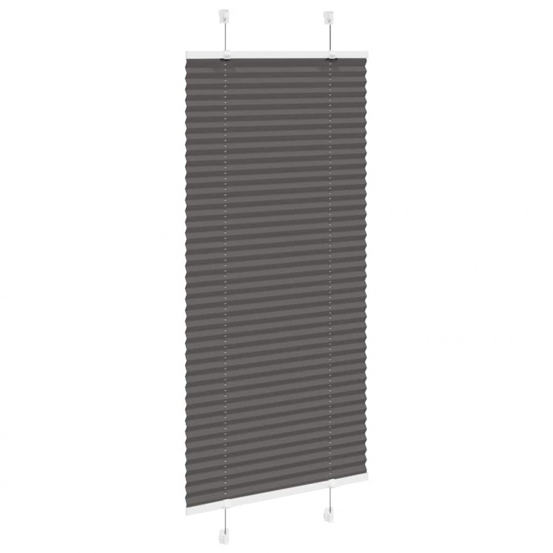 Roleta plisowana czarna 65x150 cm Szerokość tkaniny 64,4cm