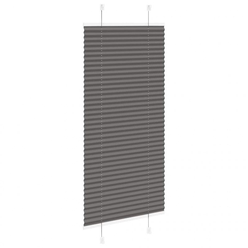 Roleta plisowana czarna 65x150 cm Szerokość tkaniny 64,4cm