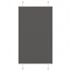 Roleta plisowana czarna 80x150 cm Szerokość tkaniny 79,4 cm