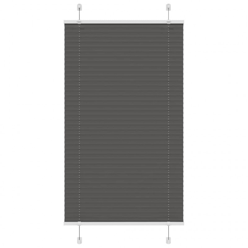 Roleta plisowana czarna 80x150 cm Szerokość tkaniny 79,4 cm